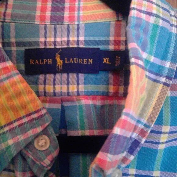 POLO RALPH LAUREN Men's Plaid Button Down Shirt Size XL - Picture 4 of 5